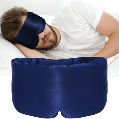 Masque de sommeil en soie réglable